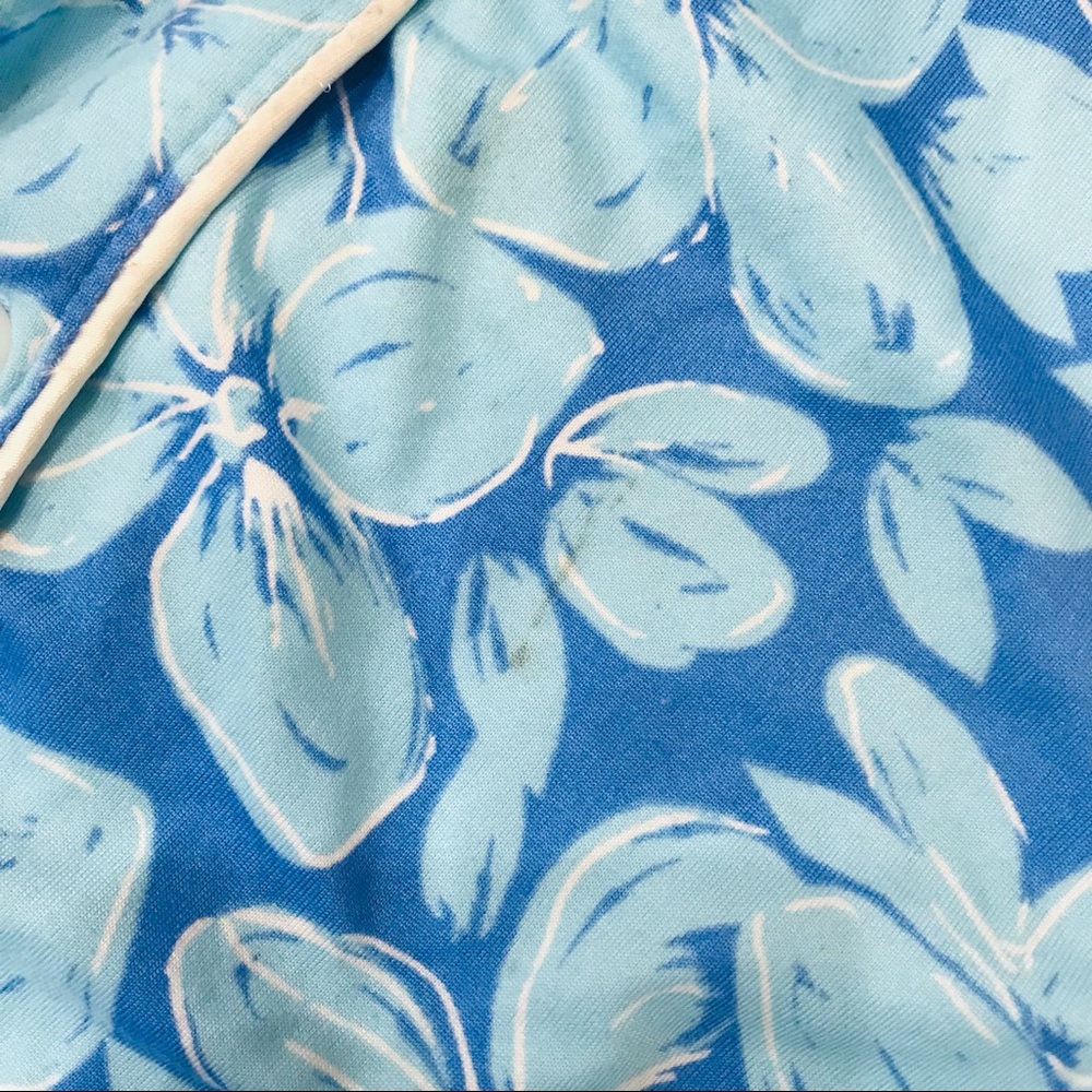 Lauren James floral blue white PJ sleepwear set sz XL - Picture 6 of 8